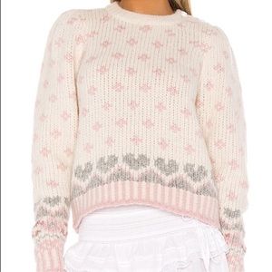 Loveshackfancy Rosie Chunky Knit Sweater. Size M